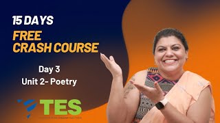 Crash Course Day 3: Unit 2 - Poetry| NTA NET|Kalyani Vallath|TES|Free Course| Crash Course|NET 2022