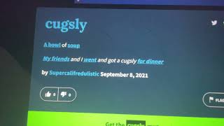 I’ve been put on Urban Dictionary. I’m officially a bowl of soup! Next goal is Oxford!