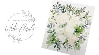 How To Paint White Florals