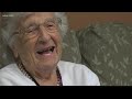 100-year-old woman spends her time volunteering