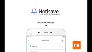 [notisave] Important setting for Xiaomi