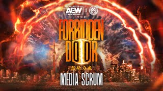 AEWxNJPW Forbidden Door 2023 Media Scrum