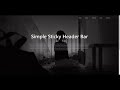 Sticky Header Navbar - HTML, CSS, JavaScript