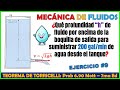 TEOREMA DE TORRICELLI: CÁLCULANDO LA PROFUNDIDAD DE AGUA | Problema 6.90 Mott