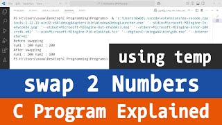 How to Swap Two Numbers in C Using a Temporary Variable | C Programming Tutorial