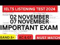 16 NOVEMBER & 7 NOVEMBER 2024 IELTS LISTENING TEST WITH ANSWERS | IELTS LISTENING | IDP & BC