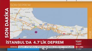 İstanbul'da 4.7 Büyüklüğünde Deprem Oldu