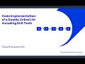 Implementing a Doubly Linked List from scratch, including unit tests