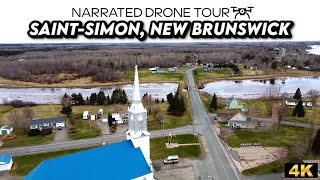 Discover Saint-Simon, New Brunswick in 4K! 🌊🏡 | Spectacular Drone Footage 🎥✨