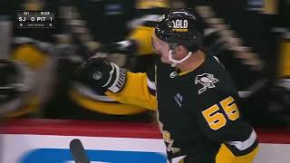 Penguins vs Sharks | Acciari deflects Erik Karlsson's shot for 1-0!