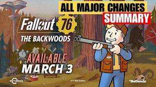 Backwoods Update Changes Summary - Fallout 76