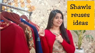 Shawls reuse ideas | make designer #kurtis #ponchus from shawls #fashionfusions