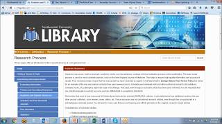 Beginning the Research Process