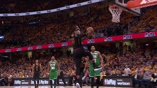 LeBron James Incredible Reverse Dunk  - Game 3 | Celtics vs Cavaliers | 2018 NBA East Finals