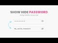 Show Hide Password Using Vanilla Javascript | CSS3 Neumorphism