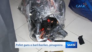 Saksi: Pellet guns o baril-barilan, pinagsisira