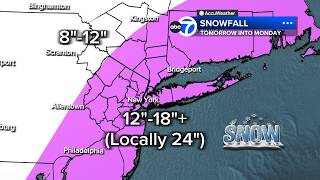 Blizzard warning for New York City: How much snow to expect