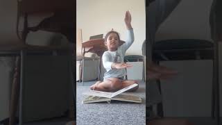 Kid telling story