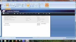 Microsoft Access 2007 Customer Database