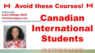 Don't Study These 10 courses In Canada As An International Student
