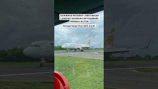 PENERBANGAN PERDANA SUPER AIR JET DI BANDARA BETOAMBARI. #viraltiktok #baubau #buton #sultrainfo