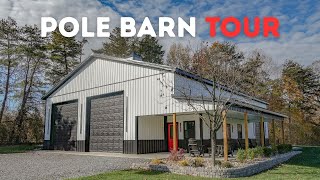 50x60 Post Frame Garage | Full Tour