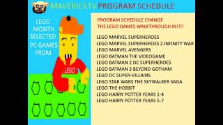 MAVERICKTVLIVETHEBEAR  LEGO  MONTH PROGRAM SCHEDULE 2022.08.14