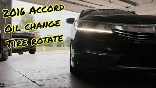 2016 Honda Accord Oil Change And Tire Rotate