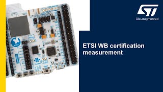 STM32WB Certification measurements - 1 ETSI