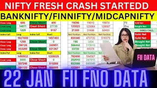 tomorrow  fii data analysis for nifty Banknifty 🚀  FII DII Data Analysis For 21 JANUARY