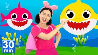 Baby Shark + More Kids songs with lyrics - HahaSong