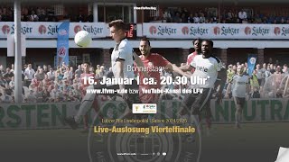 Live-Auslosung Viertelfinale Lübzer Pils Landespokal | Saison 2024/2025