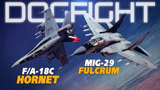 Mig-29 Fulcrum Vs F/A-18C Hornet DOGFIGHT | Digital Combat Simulator | DCS |