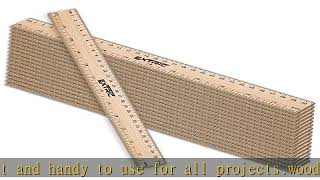 Rulers 25 Pack - Rulers 12 Inch, Rulers for Kids Great for School, Classroom - Wooden Ruler for Hom