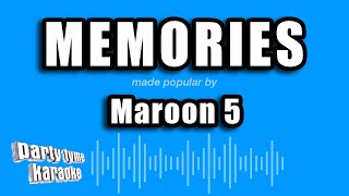 Maroon 5 - Memories (Karaoke Version)
