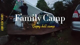 Rainy camp in Gajog hill camp|Family camping in Gajog hill camp