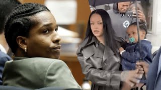 Rihanna Leaves Court with Sons RZA \u0026 Riot at A$AP Rocky’s Trial