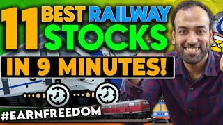 Top 11 Railway Stocks to buy now!🚀 | Best Penny Stocks To Buy Now | Siddharth Bhat