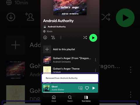 How to remove a song from a playlist on Spotify