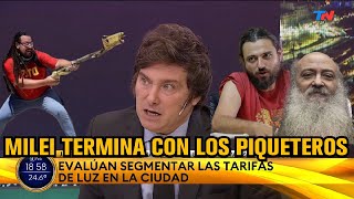 MILEI TERMINA CON LOS PIQUETES - Javier Milei en TN 8/2/2022