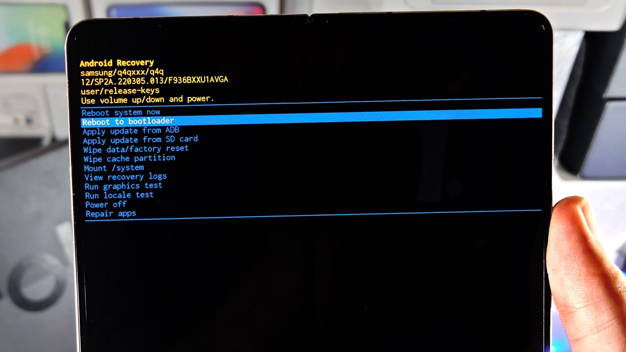 How To Enter Recovery Mode On Samsung Galaxy Z Fold 4 [& Exit] - YouTube