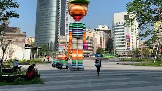 ［TRA台灣鐵道］台灣台中車站（台中火車站）的公共藝術，Public Art in Taichung Station, Taiwan。大蔚阿昌（David Liao)