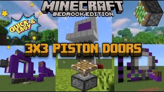 3 Minecraft Bedrock Piston Doors You’ve Never Seen Before!