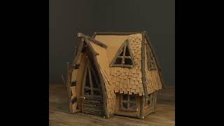 ❣DIY Fairy House Using Cardboard, Twigs and Magic❣