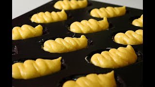 Cream cheese madeleine recipe: 크림치즈 마들렌 [Hanbam's bakery]