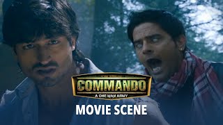 Vidyut Singlehandedly Takes Down Jaideep Ahlawat's Henchmen In The Forest | Commando | Movie Scene