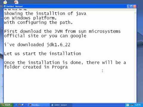 Installing JVM on Windows and Setting Path Installing JVM on Windows and Setting Path