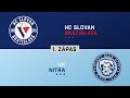 1.zápas štvrťfinále HC Slovan Bratislava - HK Nitra HIGHLIGHTS