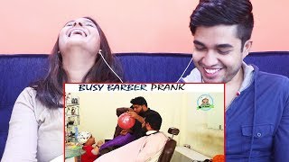 INDIANS react to Busy Barber Prank by P4 Pakao