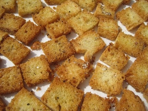 Basic CROUTONS - How to make CROUTONS Recipe Basic CROUTONS - How to make CROUTONS Recipe